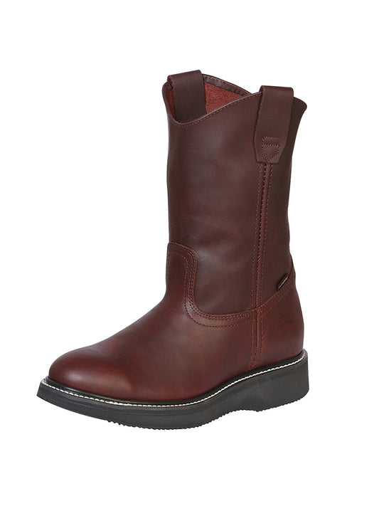 Establo Men’s Work Boot Grasso Leather
 - Vino 24962