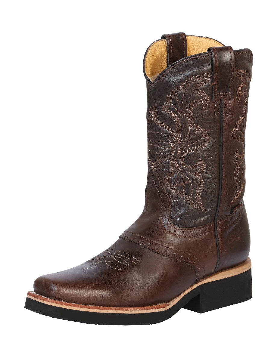 Establo Men’s Rodeo Work Boot - Rustic Leather in Brown Dallas
  33557