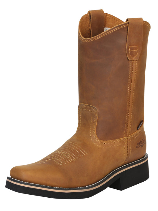Establo Men’s Work Boot - Crazy Leather in Mango
 41530