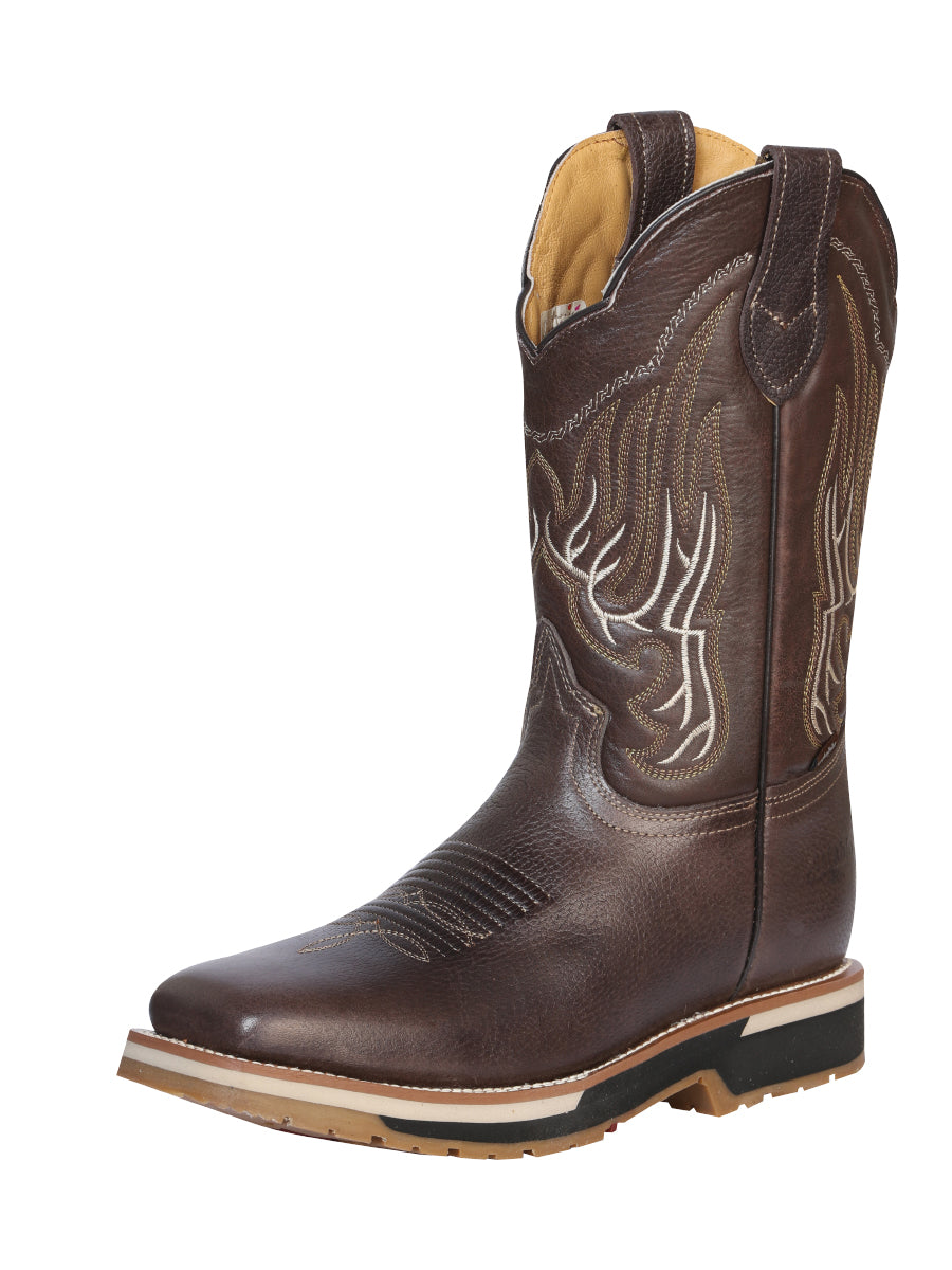 Establo Men’s Rodeo Boot - Bovine Grizzly Leather in Brown
  41539
