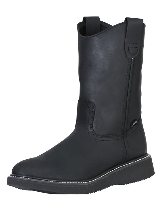 Establo Men’s Work Boot Grasso Leather

 - Black 312