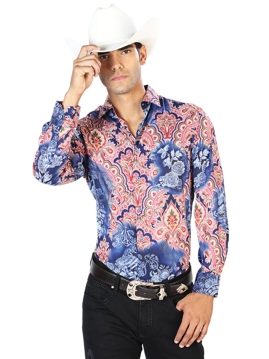 Navy Casual Long Sleeve Shirt 43580