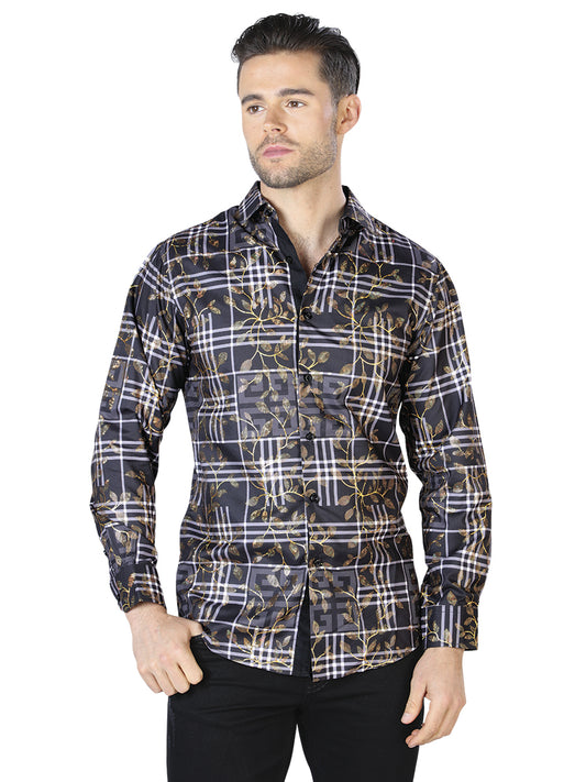 Black Gold Casual Long Sleeve Shirt 44019
