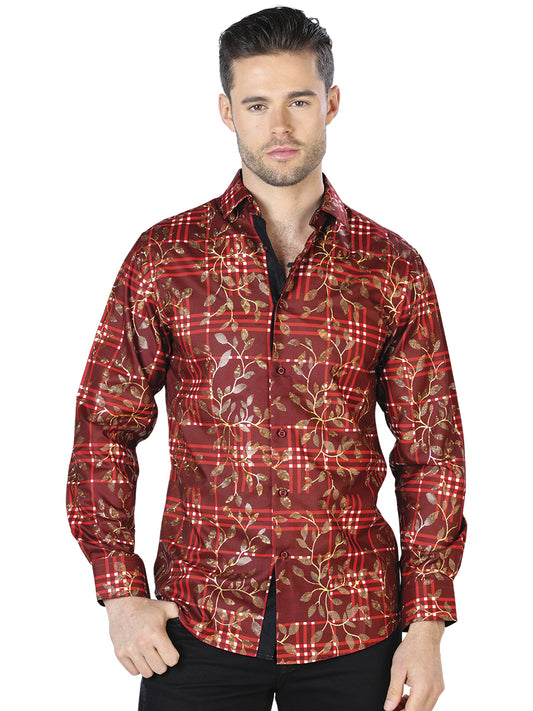 Red Gold Casual Long Sleeve Shirt 44021