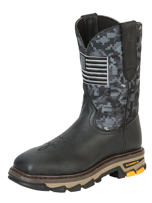 El General Men’s Steel Toe Work Boot - Bull Fight Leather - Black
 
 44774