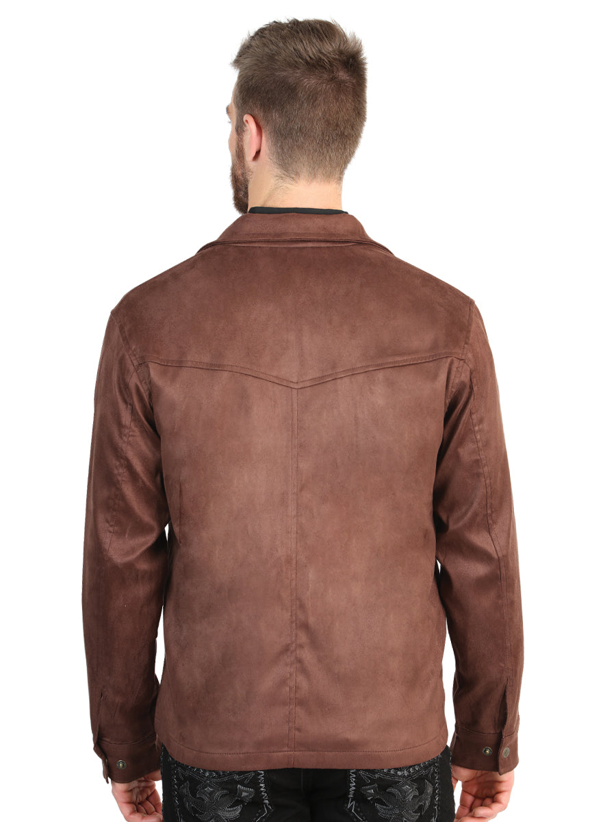 El General Men’s Suede Jacket - Brown
 45649
