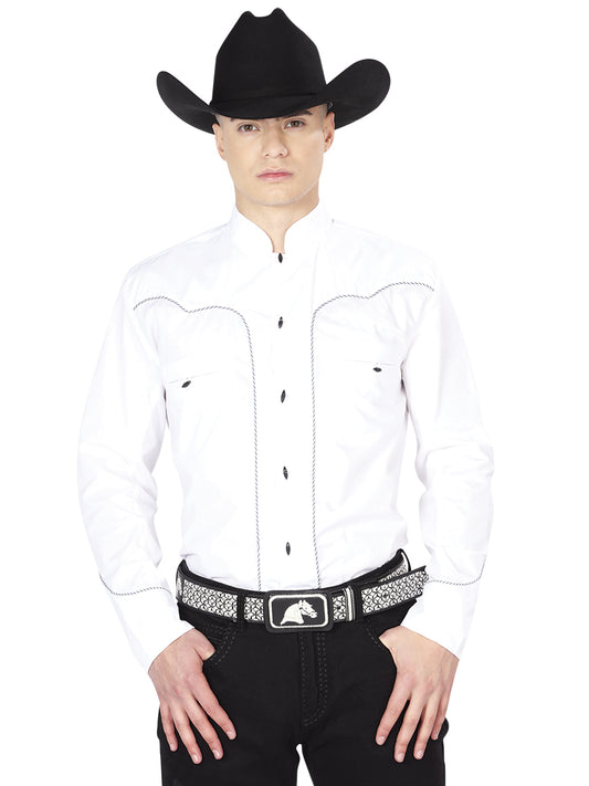 White Charro Long Sleeve Shirt 125389