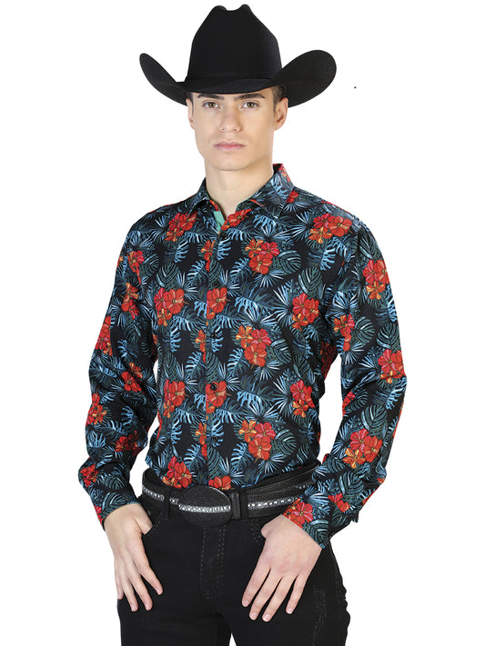 Black Casual Long Sleeve Shirt 126276