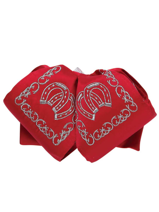 Adult 
Mexican Charro Bow Tie 100% Polyester Red/Silver  600128