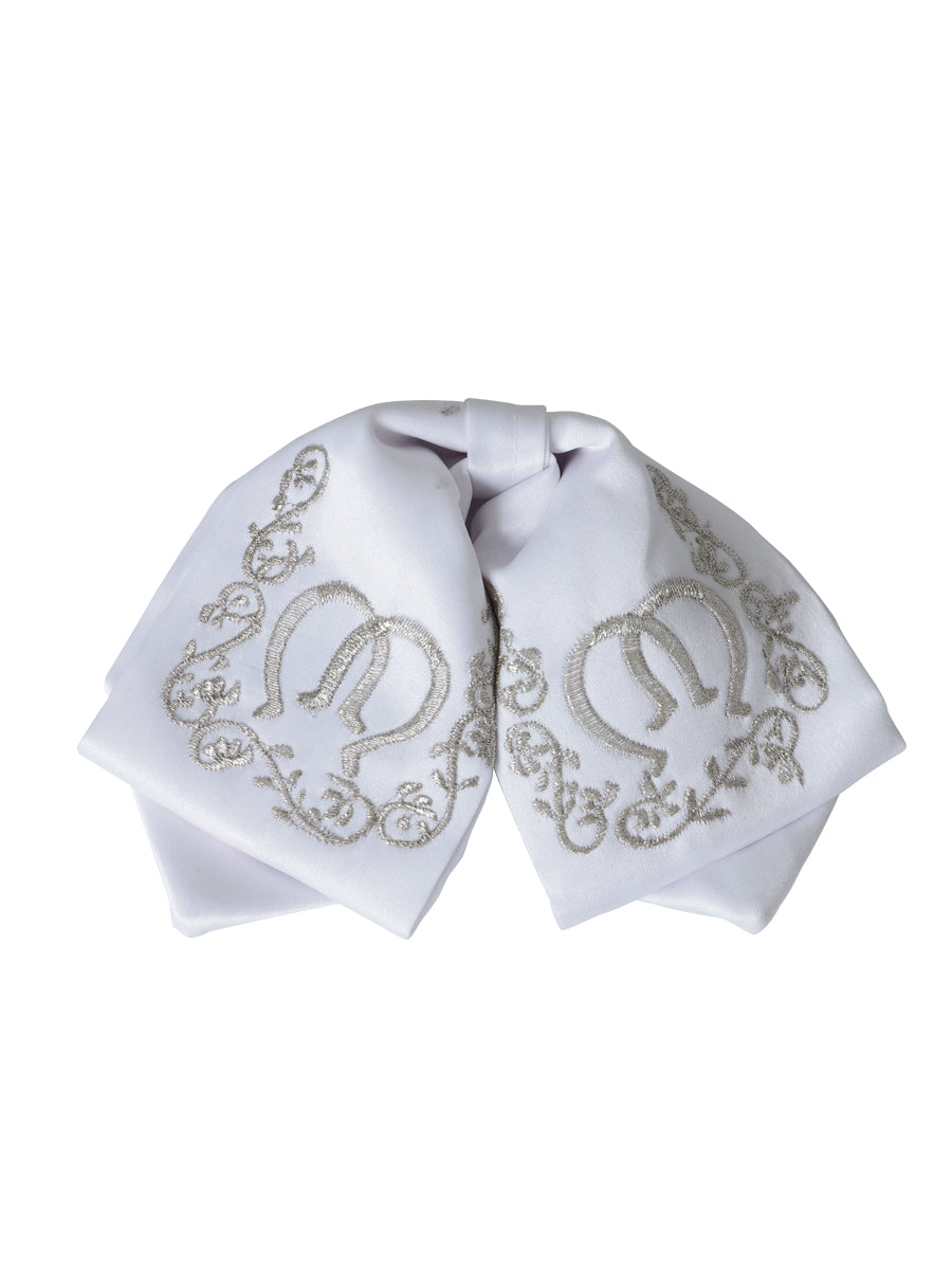 Kids 
Mexican Charro Bow Tie 100% Polyester White/Silver  600397