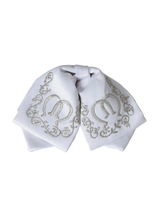 Kids 
Mexican Charro Bow Tie 100% Polyester White/Silver  600397