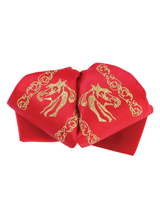 Adult 
Mexican Charro Bow Tie 100% Polyester Red/Gold  601767